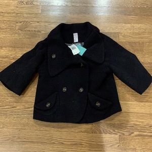 Brand new child’s black peacoat